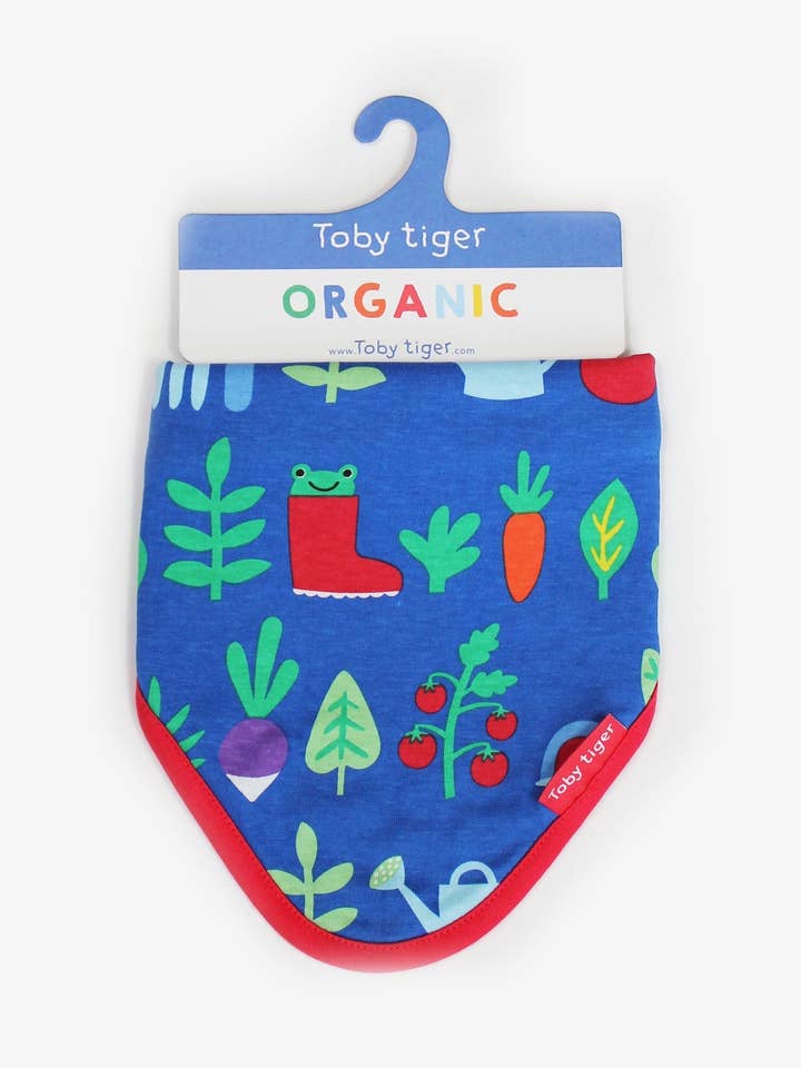 Panno per neonati in cotone biologico con stampa di orto per la vendita all'ingrosso da parte di Toby Tiger GmbH