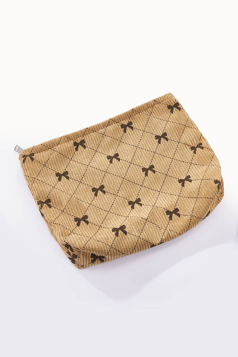 BYREN | ÉLINE L'ATELIER - Wholesale Toiletry Bag - Women's - Bow tie pattern pouch CY203-204JH1
