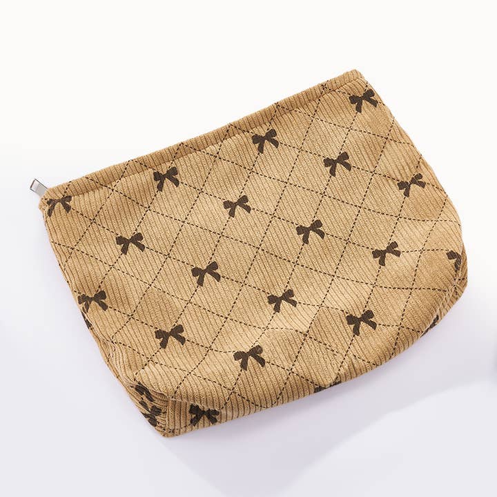 BYREN | ÉLINE L'ATELIER - Wholesale Toiletry Bag - Women's - Bow tie pattern pouch CY203-204JH1