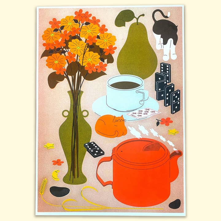 Stillleben mit Katzen 2 für den Großhandel von Sarah Cliff