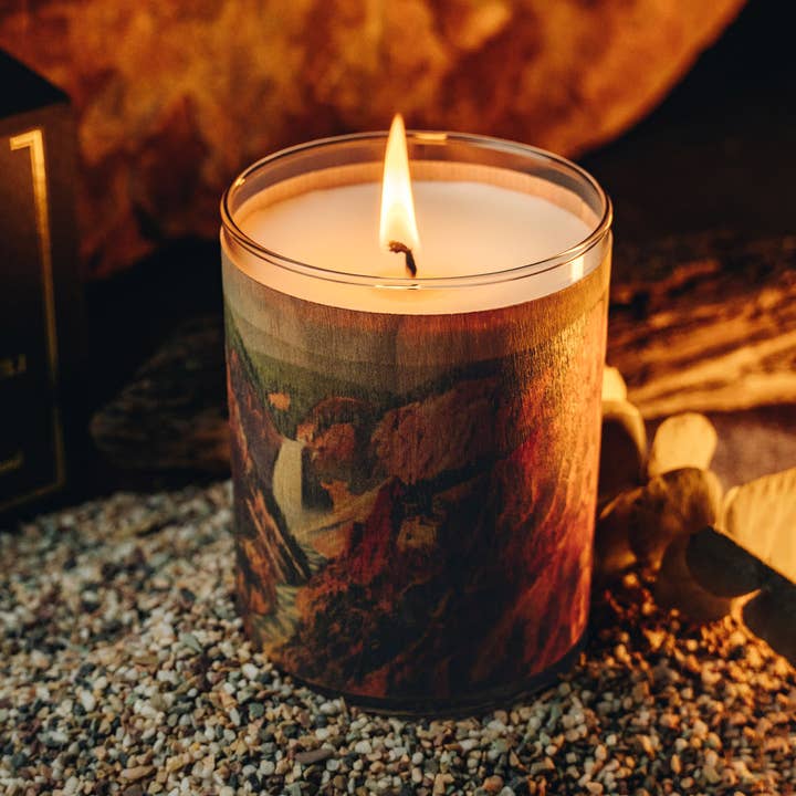 Spitfire Girl - Wholesale Jar/Filled Candle - No 4 Patchouli Wood Wrapped Candle2