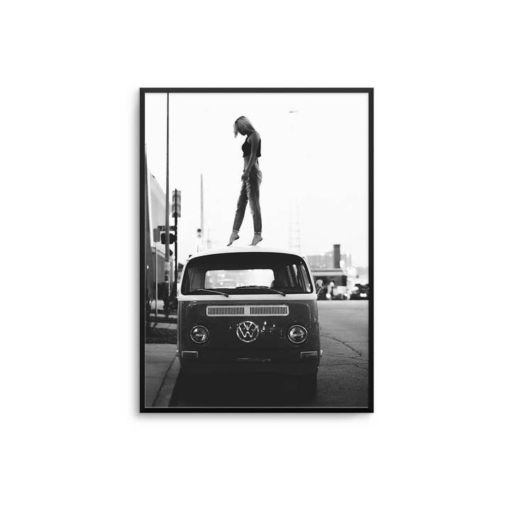 Girl On Van Print for wholesale by D'LUXE PRINTS