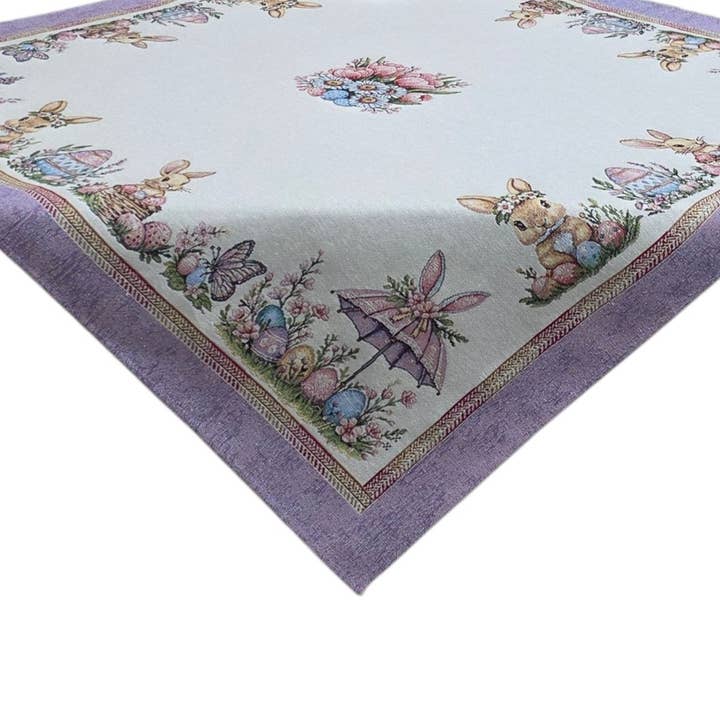 Centro de mesa Páscoa Lilás em Gobelin por atacado de Lunaria Lab