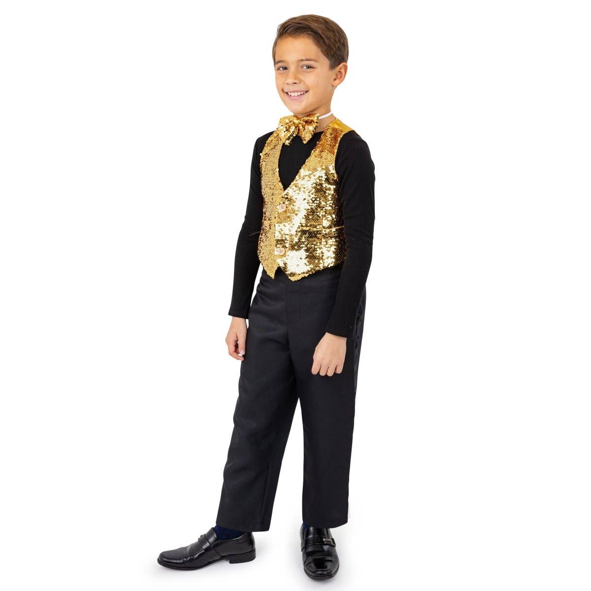 Dress Up America - Wholesale Costume - Kids - Sequined Vest & Bow Tie Costume2