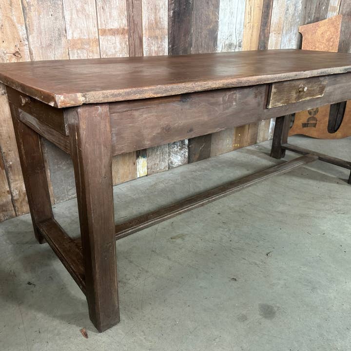 Antik fransk kastanjerektorsbord, ca 1860. L201 för wholesale av belvoir