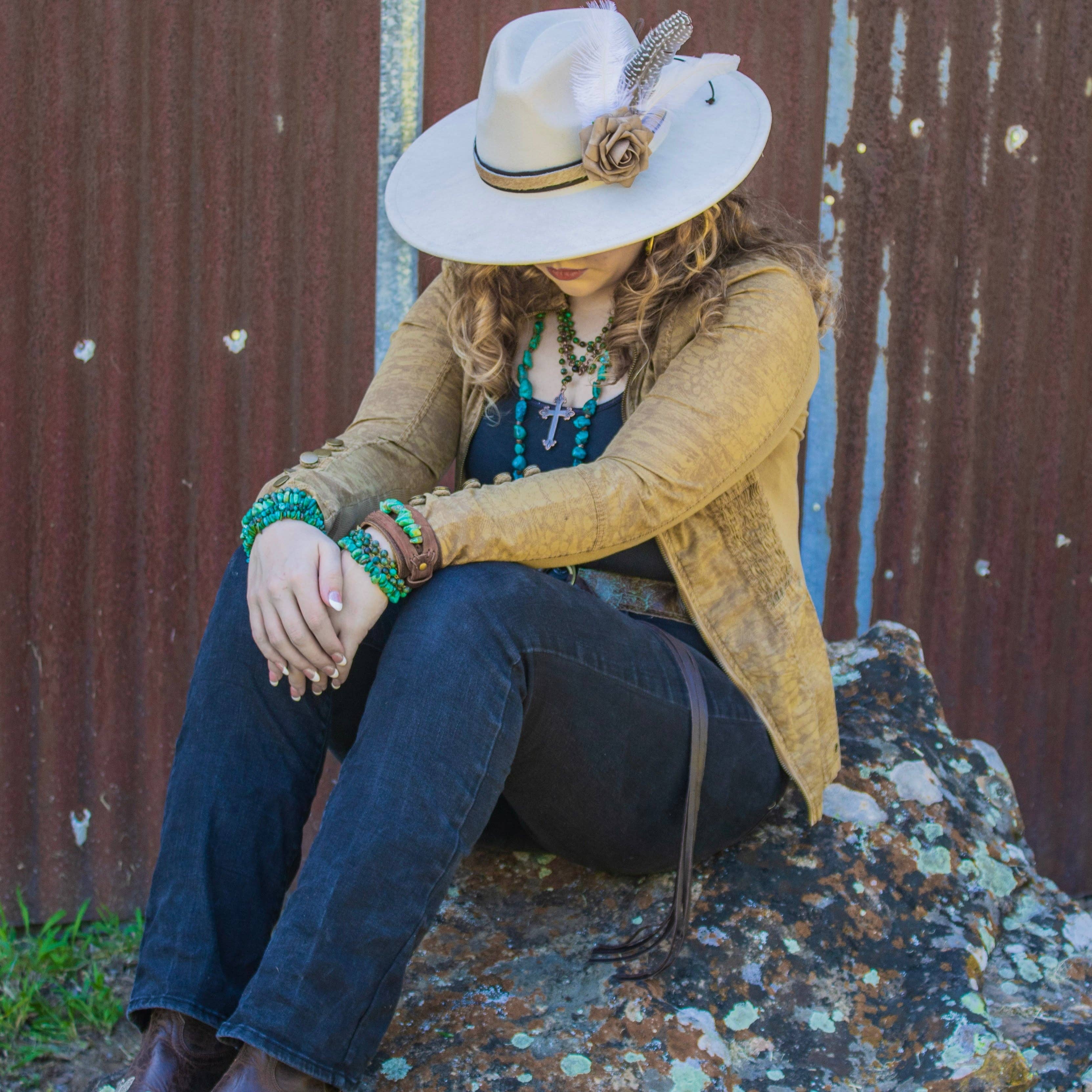 The Jewelry Junkie – Großhandel Perlenarmband – Chunky-Armband aus echtem, natürlichem Türkis 802b8