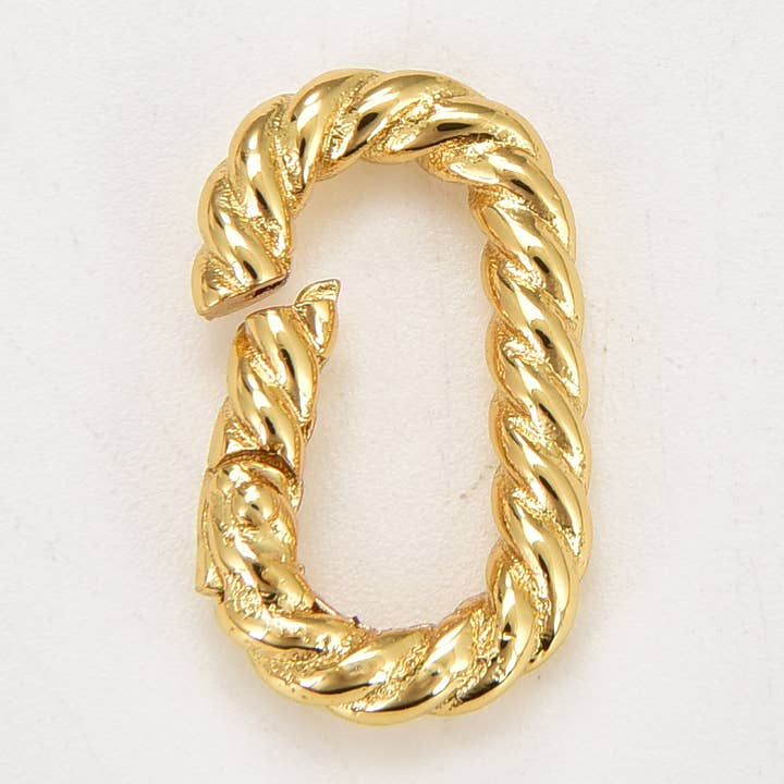 Beads Creation – Großhandel Klammer – Verdrehter ovaler Verschluss, Schiebetürverschluss, CL5460