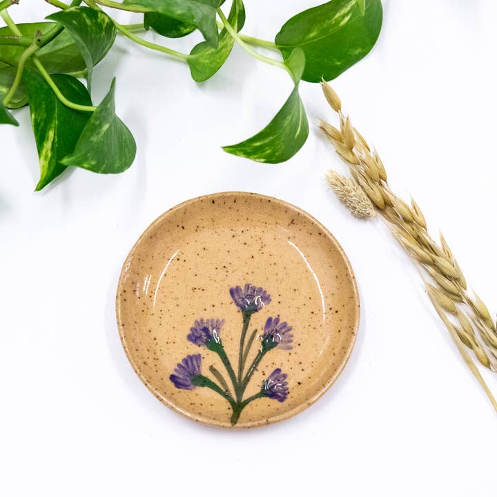 Tara Kothari - Wholesale Jewelry Dish - Rustic Wildflower Handmade Pressed Flower Jewelry Dish5