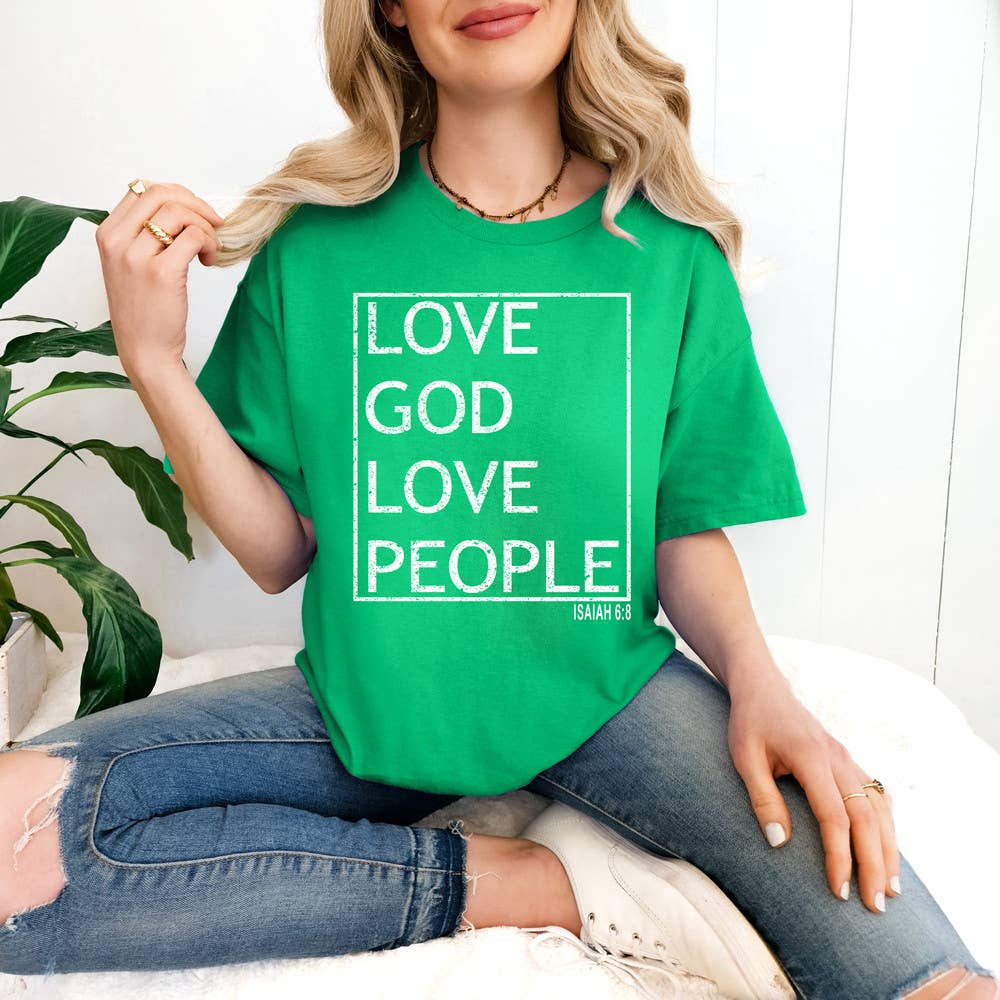 Trendy Transfers - Wholesale Sublimation Transfer - Love God Love People WHITE DTF Heat Transfer