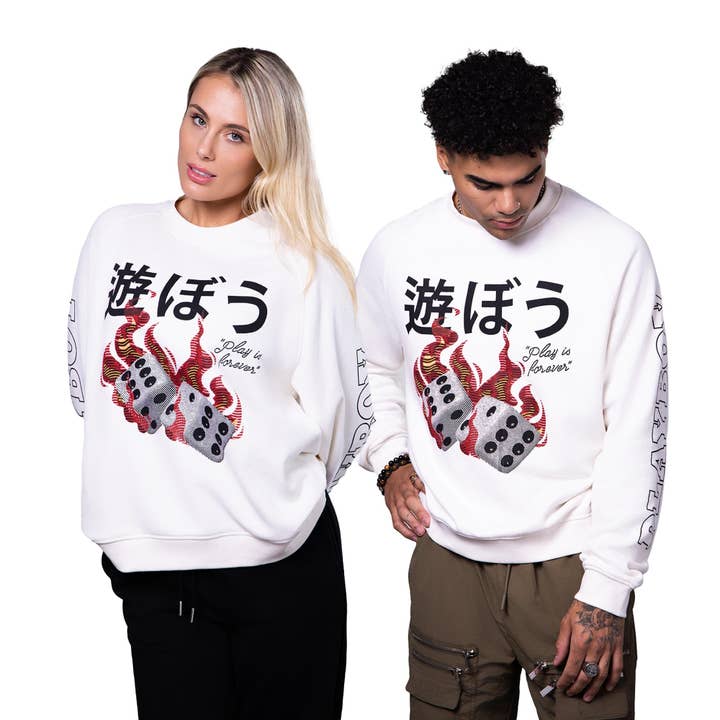 PLAYBOY - Wholesale Graphic sweatshirt – Unisex - PB Dice Sweatshirt5