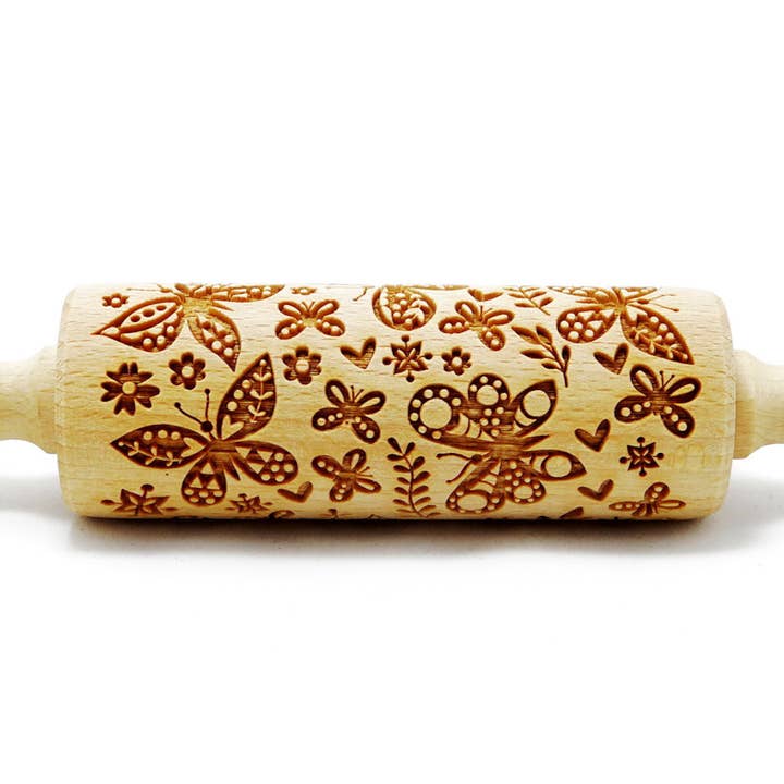 Butterflies Junior Rolling Pin for wholesale by Folkroll