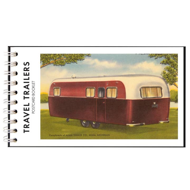 TRAVEL TRAILERS Postcard Booklet for wholesale by Found Image Press