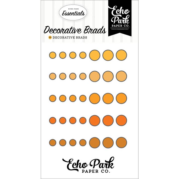 Echo Park Paper Co. – wholesale Hantverkstillbehör – Gula väsentliga dekorativa jungfruben.