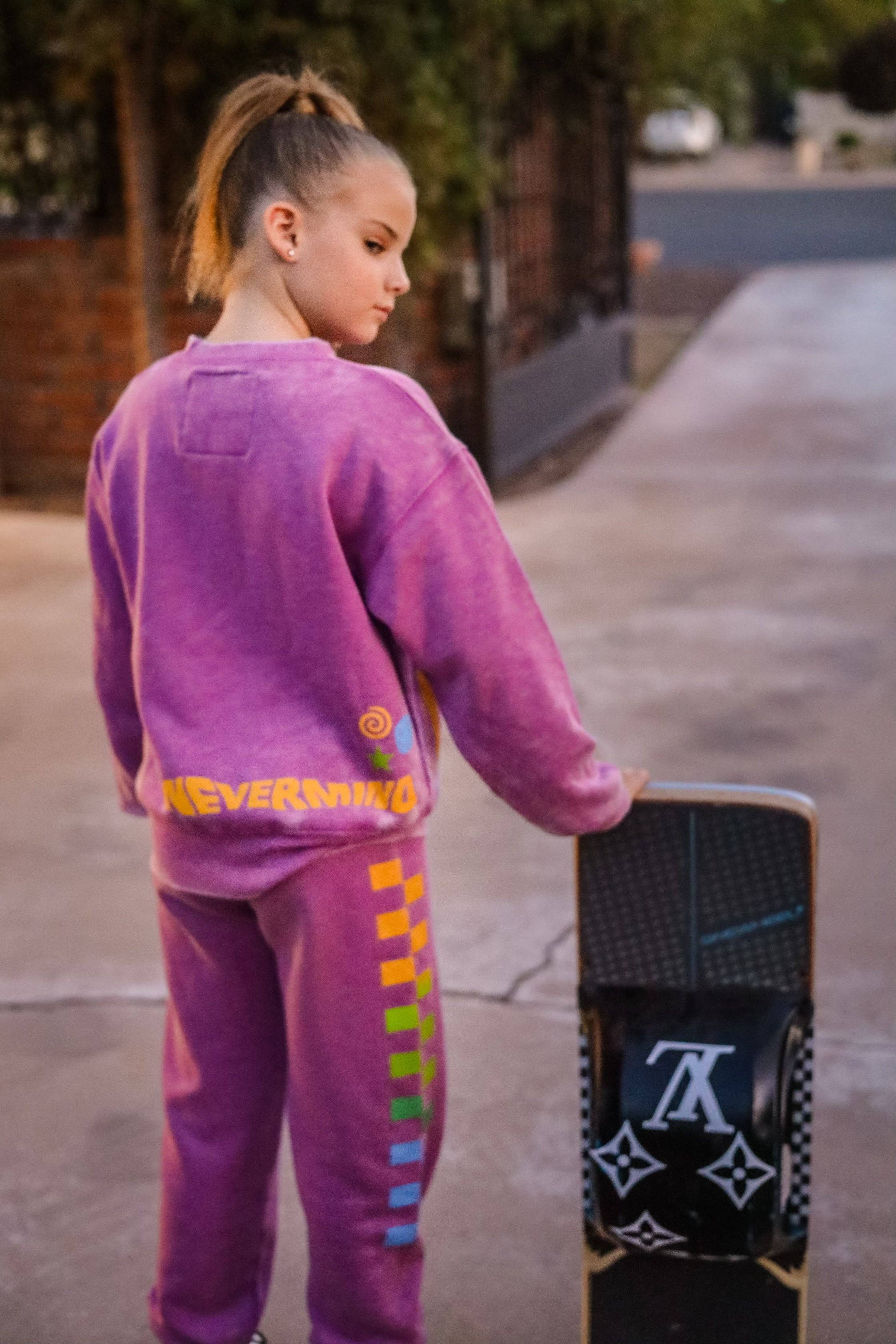 Rowdy Sprout - Wholesale Sweatshirt - Kids - Nirvana Purple Nevermind Crewneck6