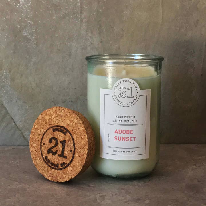 Bougie de soja Adobe Sunset pour la vente par Circle 21 Candles
