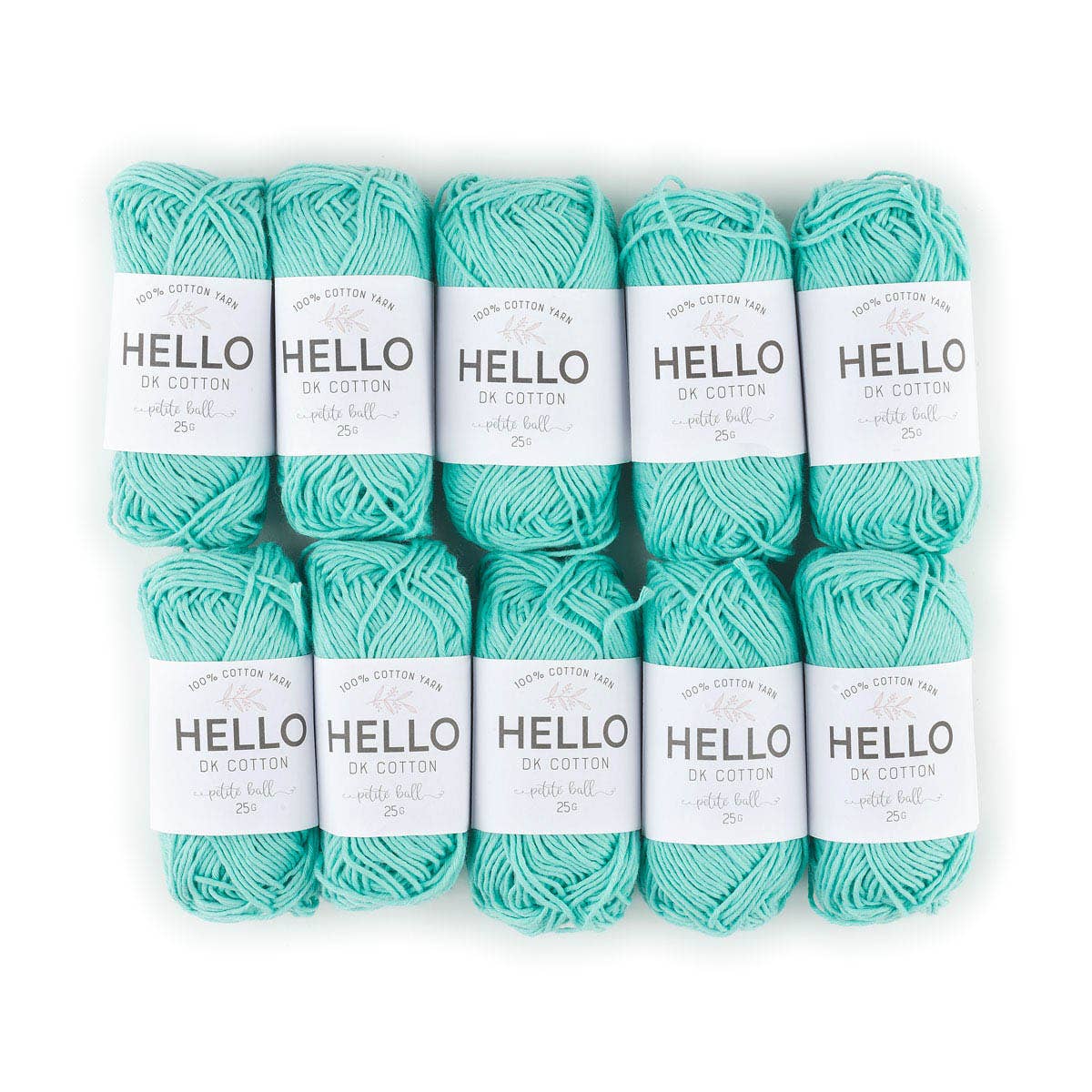 Creative World of Crafts – wholesale Garn – HEJ 100% bomull 25g Amigurumi garn förpackning med 10 bollar33