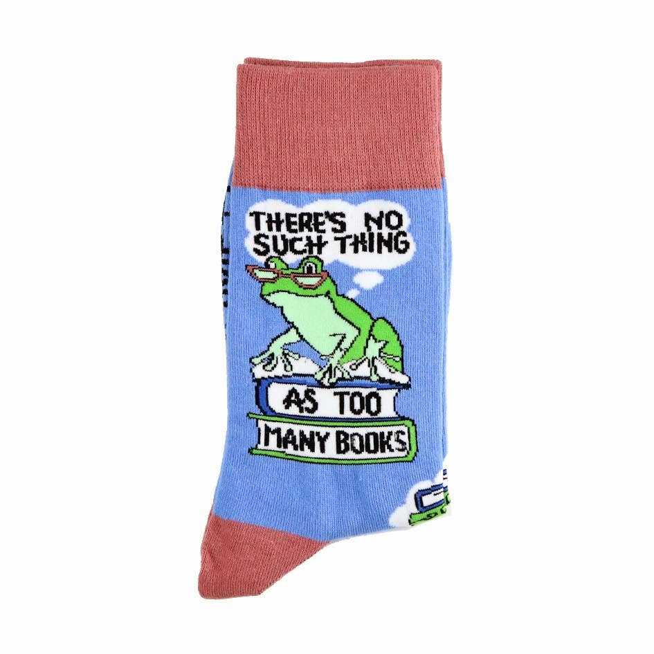 Jubly-Umph - Wholesale Socks - Unisex - There's No Such Thing As Too Many Books Socks - Unisex Medium1