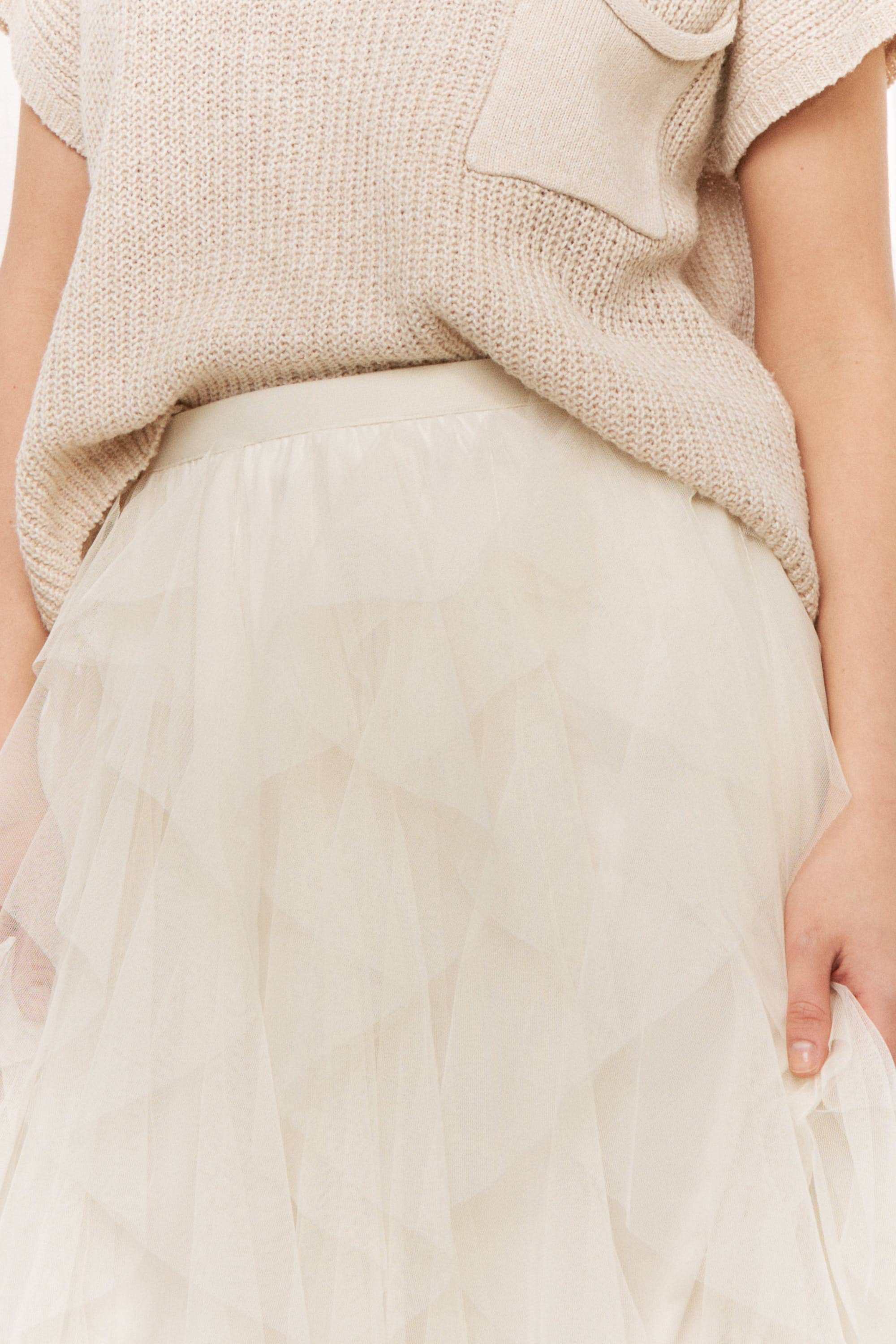 Sweet Generis - Wholesale Skirt - Women's - CASCADING TULLE MESH LAYERED MAX SKIRT20