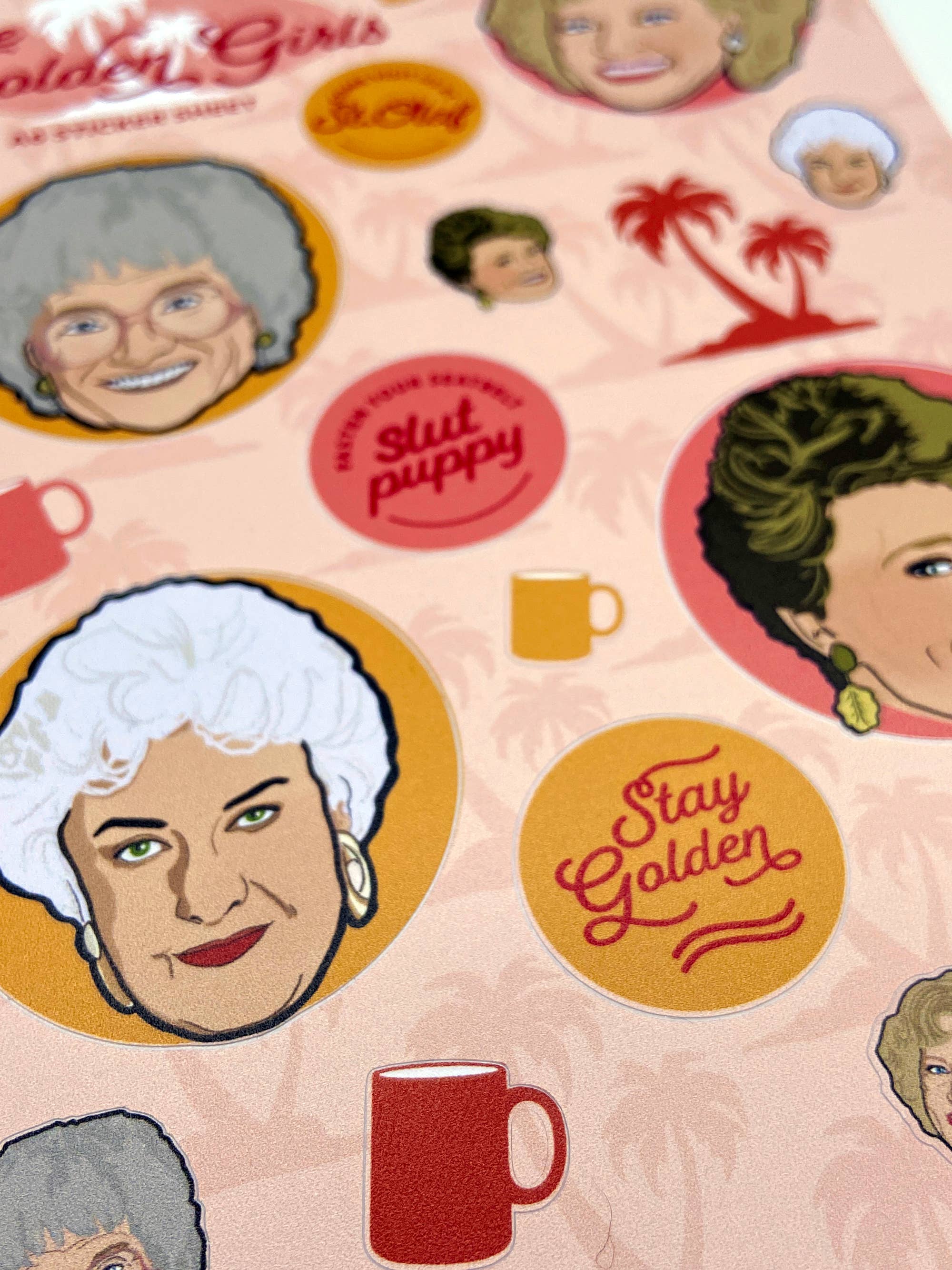 The Red Swan Shop - Wholesale Sticker - Sticker Sheet - The Golden Girls3