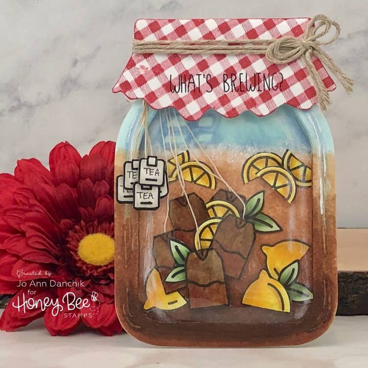 Honey Bee Stamps - Wholesale DIY Craft Kit - Mason Jar Card - Honey Cuts - Stand-Alone Dies6