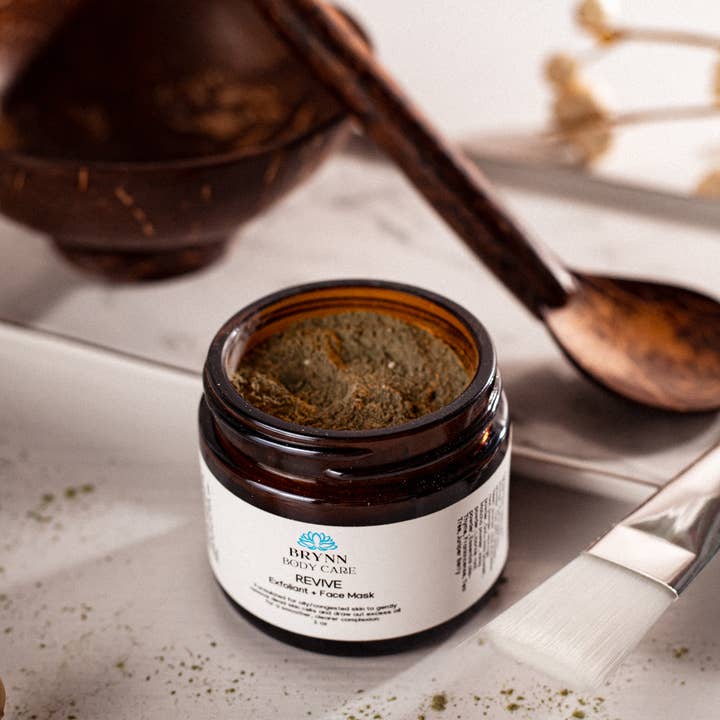 Brynn Body Care - Wholesale Skincare face mask - REVIVE Face Mask/Exfoliant for oily, blemish-prone skin2