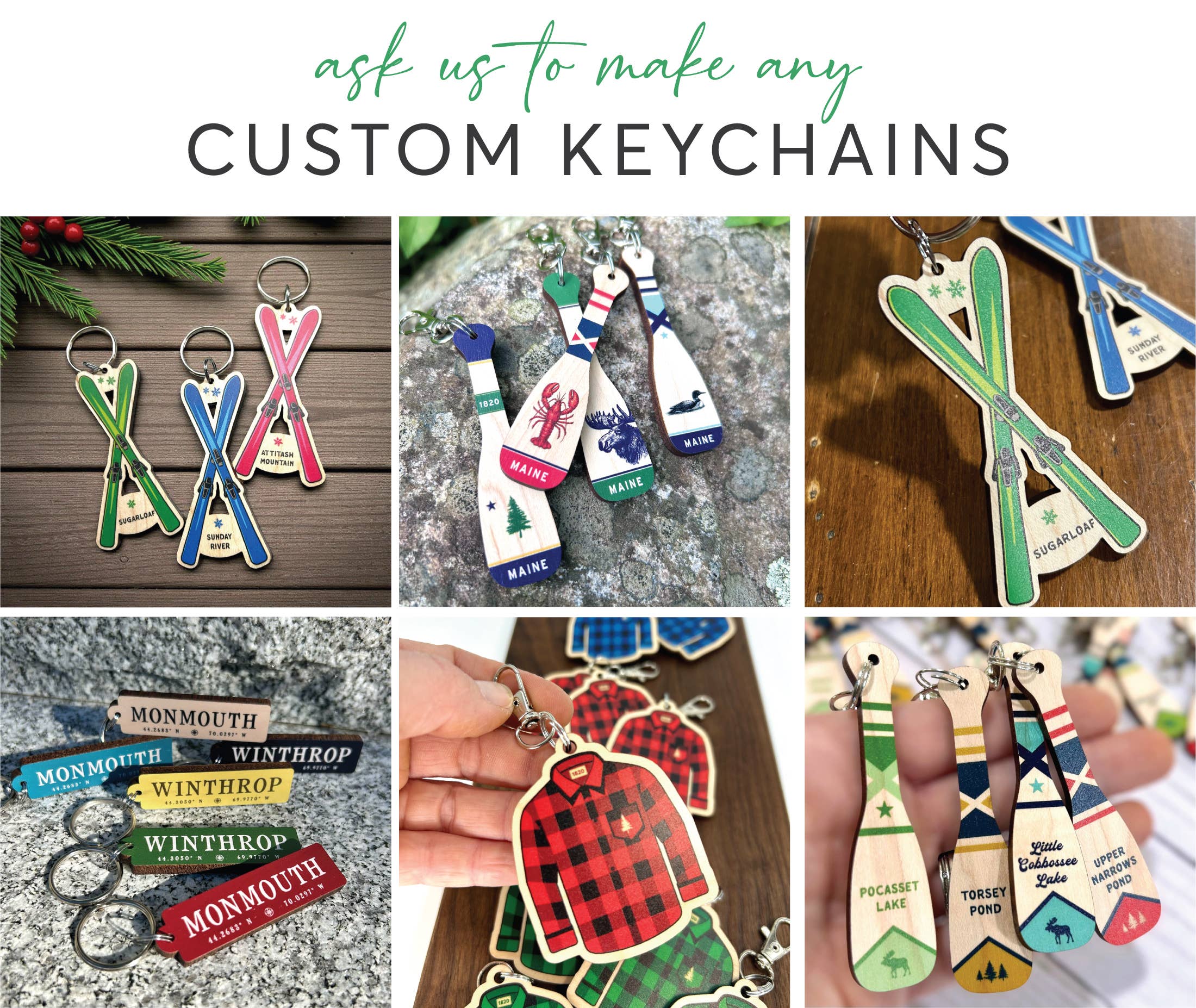 Cast & Carve - Vendita all'ingrosso Portachiavi - Unisex - Portachiavi a Pagaia con Testo Personalizzato5