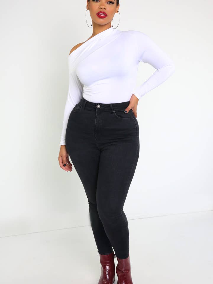 REBDOLLS - Wholesale Bodysuit - Women's - Zoe Drop Shoulder Bodysuit1