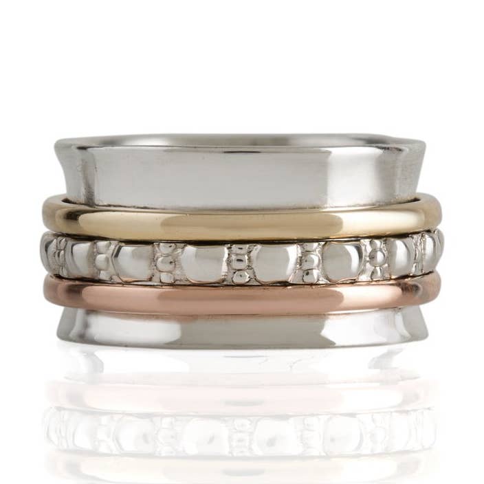 PLATA SPIN Y ANILLO DE DESEO MAHARANI de venta al por mayor en Faire1