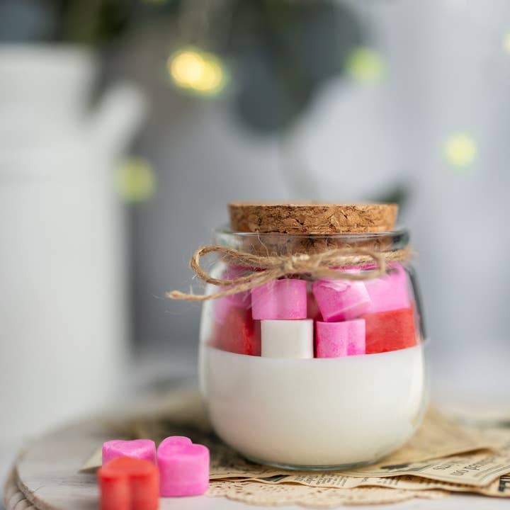 MySunshineCandless - Wholesale Novelty Candle - Hearts candle | Candy Hearts Candle| Conversation Hearts can