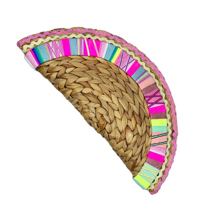 Sac en paille Isabella-Aya pour la vente par LE POM POM