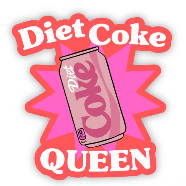 inviting affairs paperie - Wholesale Sticker - Diet Coke Queen Sticker – Perfect for Diet Coke Lovers