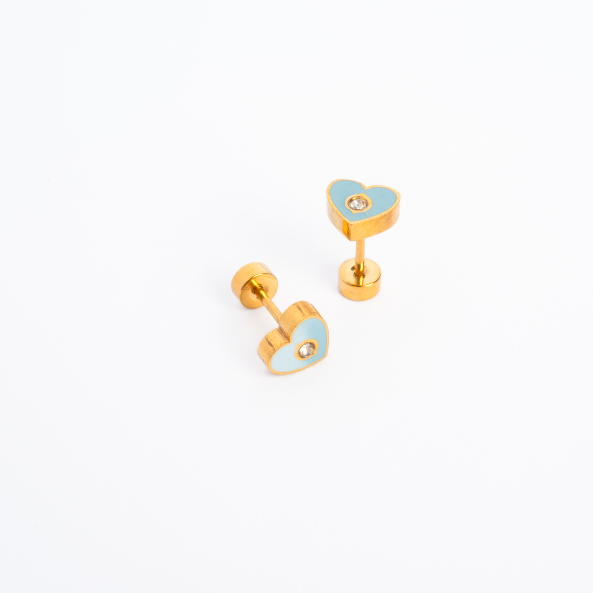 Adorn512 - Wholesale Stud/Post Earrings - Bubble Heart Enamel Screwbacks4