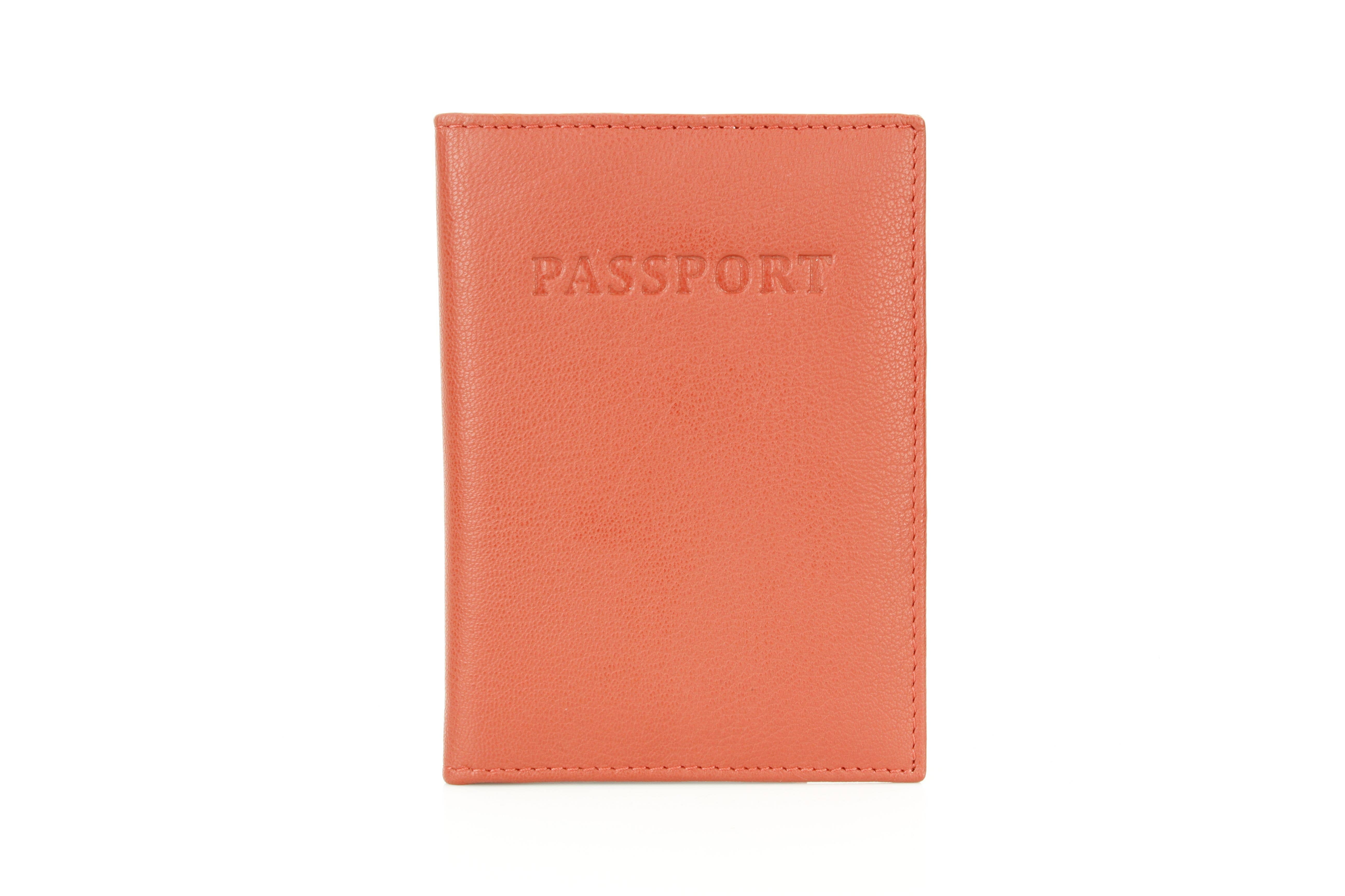 Leather Impressions Inc - Wholesale Passport Case - Unisex - Leather Passport Holder with Card Slots RB LW 21 100521