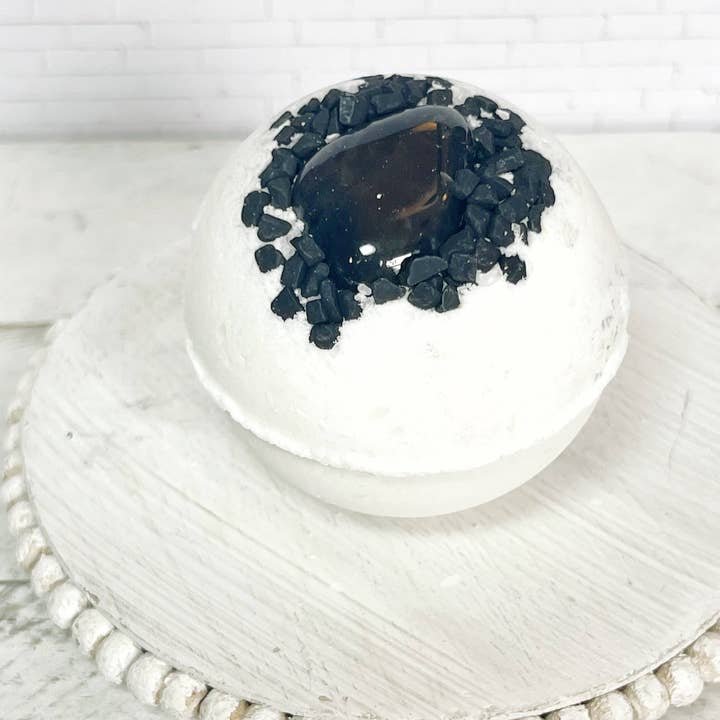 Rage Gems & Jewelry - Wholesale Bath Bomb/Fizz - Obsidian & Black Lava Salt Bath Bomb