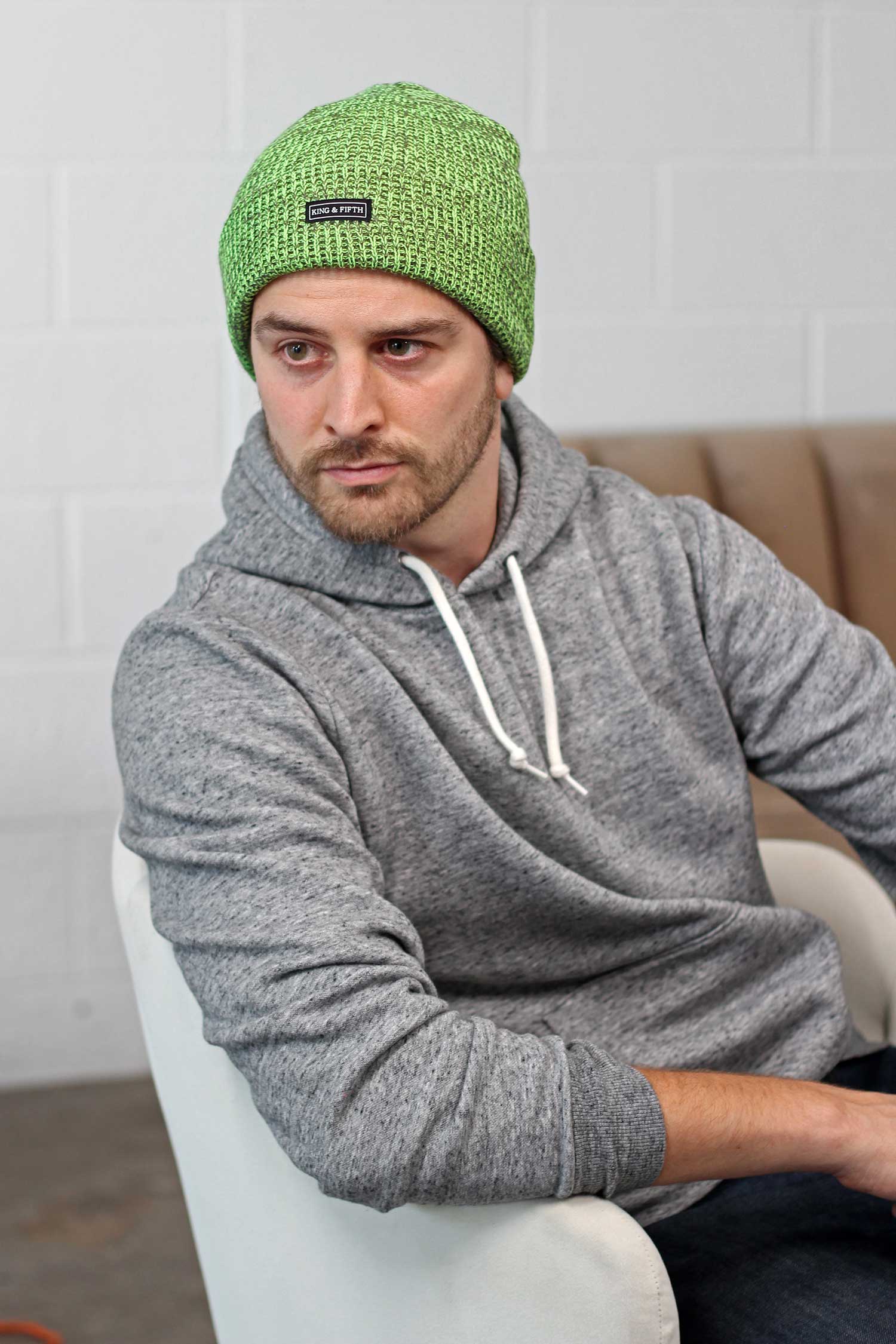 King & Fifth Supply Co – Gorro - Homem por atacado – Gorro masculino desleixado - The Forte46