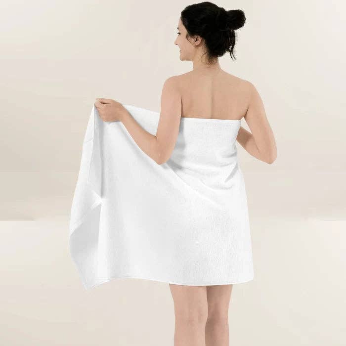 Globaltex Fine Linens – wholesale Badhandduk – Lux White XL Badlakan Handduk