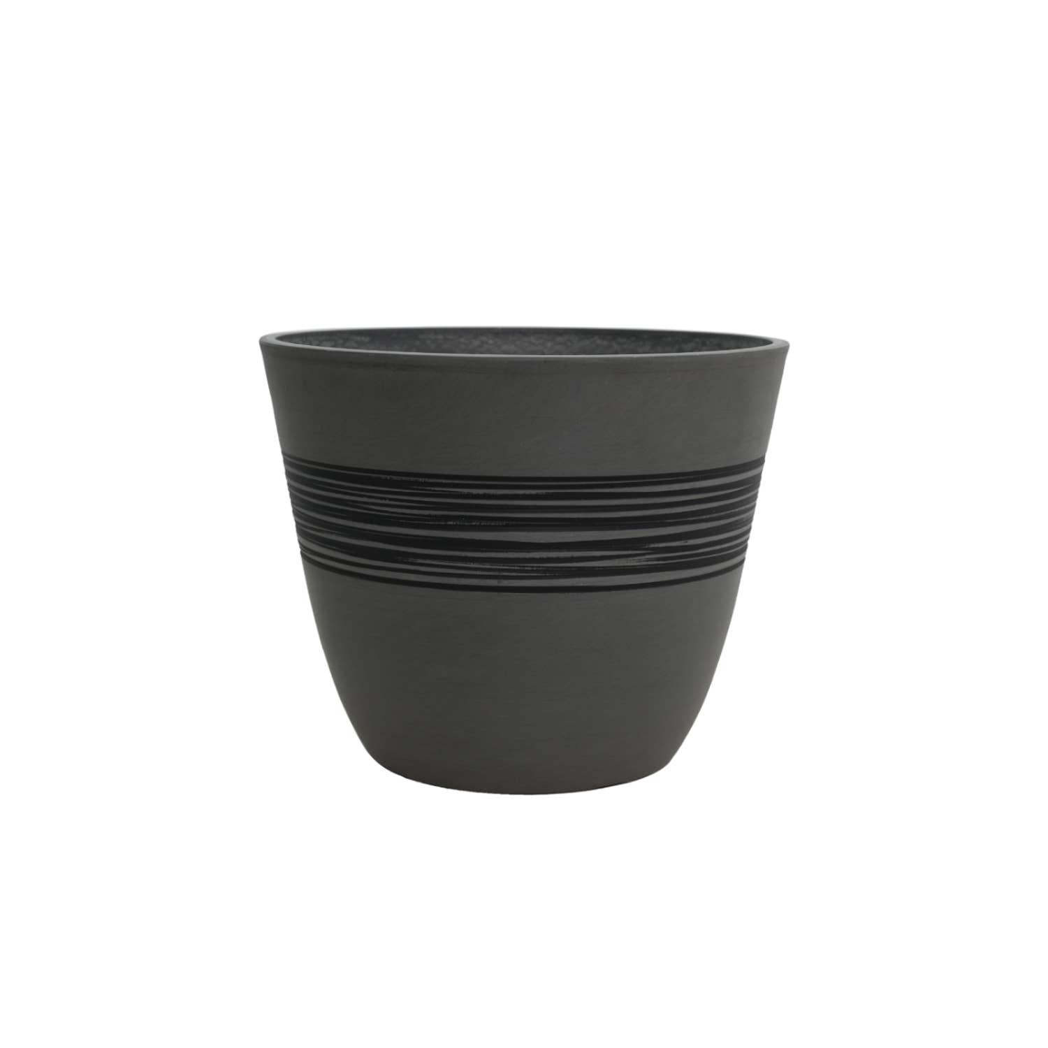 Greenship Garden USA - Wholesale Plant Pot - GreenShip Hand Carved Band Planter, W. 12.21"x H. 10.05"0