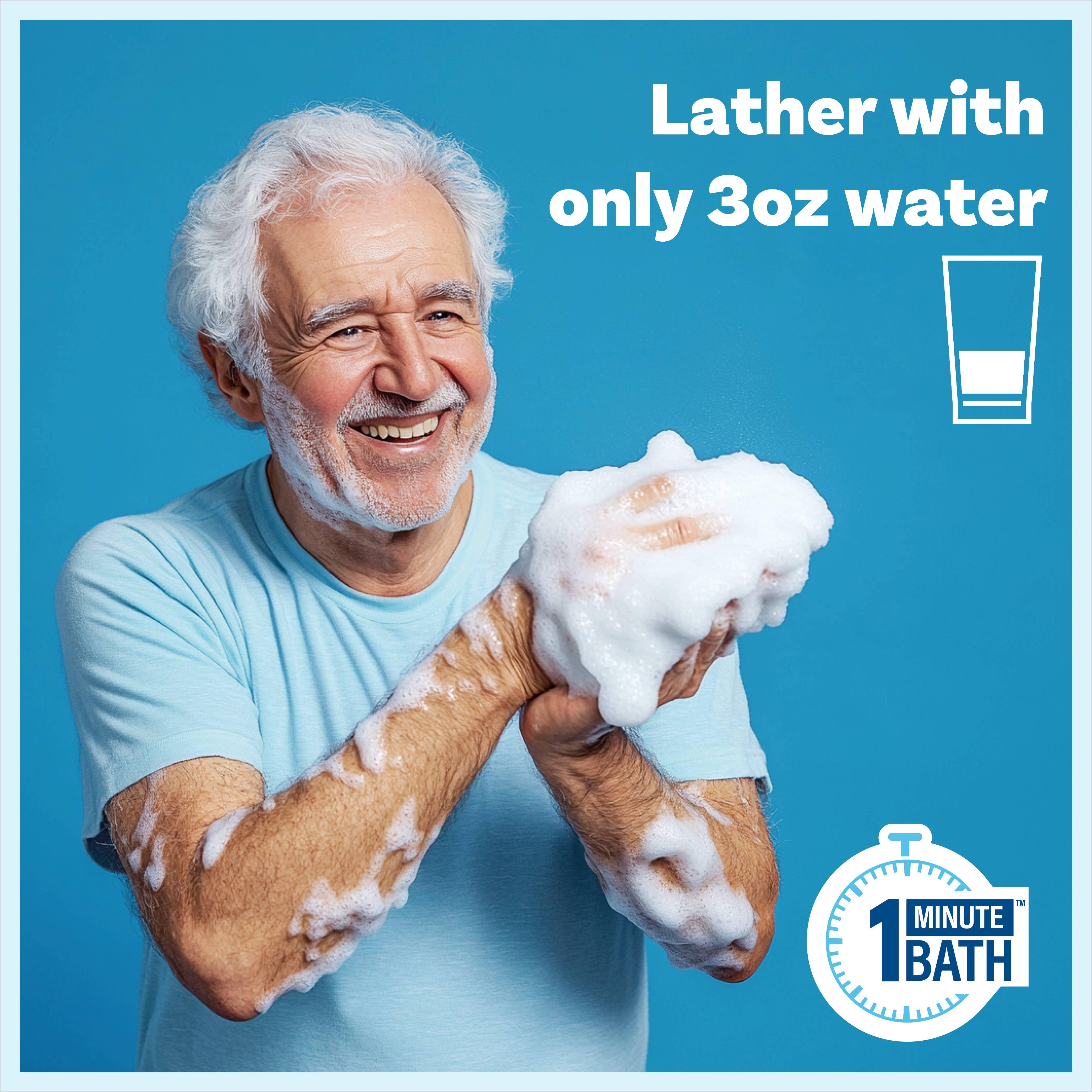 Scrubby Instant Bath - Wholesale Face & Body Wipes - Scrubzz Rinse Free Bathing Sponges - 25 Count 2