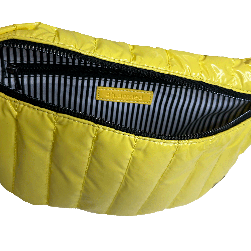 AHDORNED - Wholesale Belt Bag - Women's - Reese Quilted Sling/Waist Bag w/Black Resin Chain & 2" Solid33