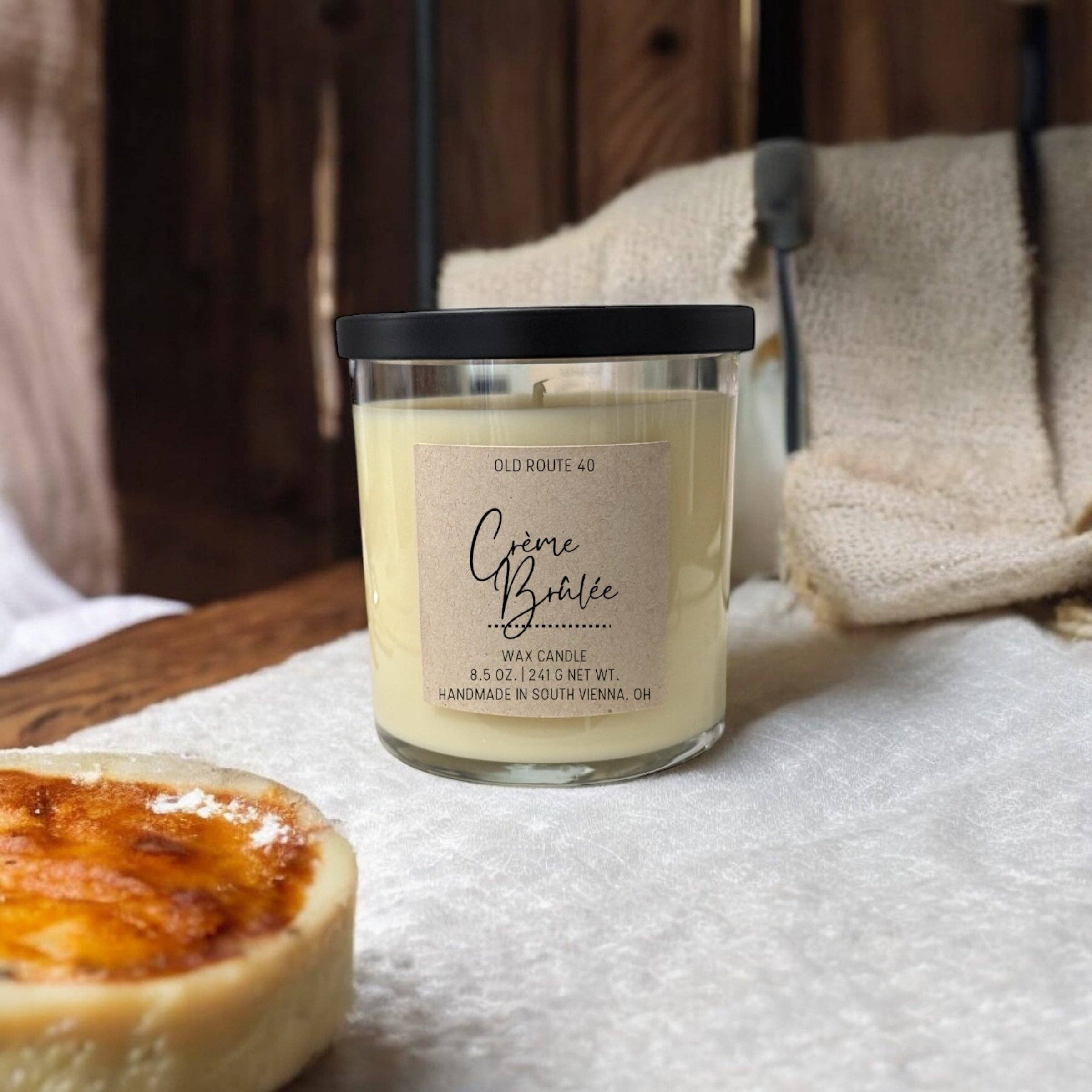 Old Route 40 - Wholesale Jar/Filled Candle - Crème Brûlée Candle