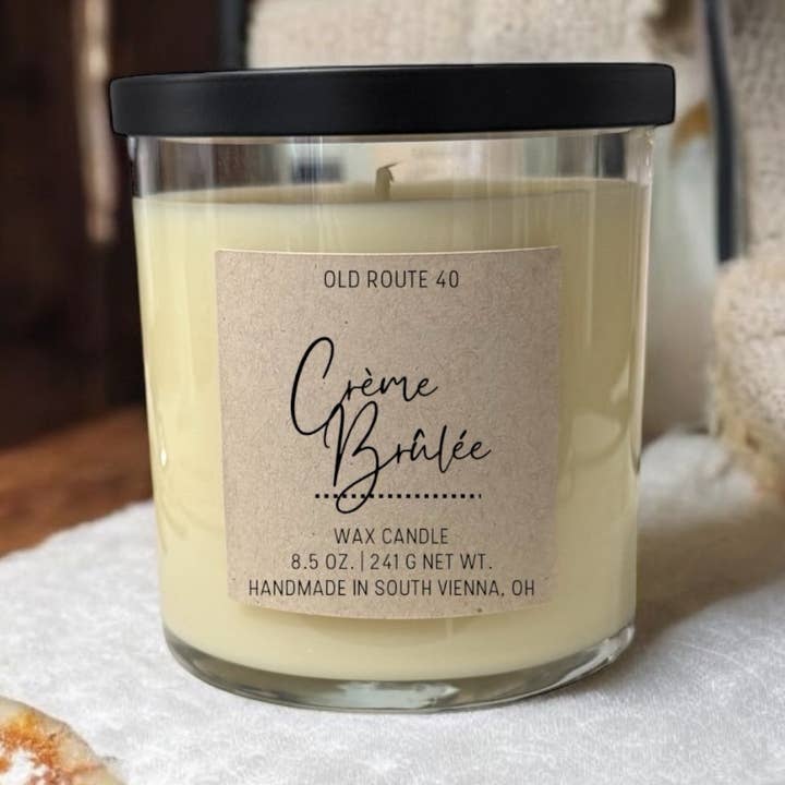 Old Route 40 - Wholesale Jar/Filled Candle - Crème Brûlée Candle0