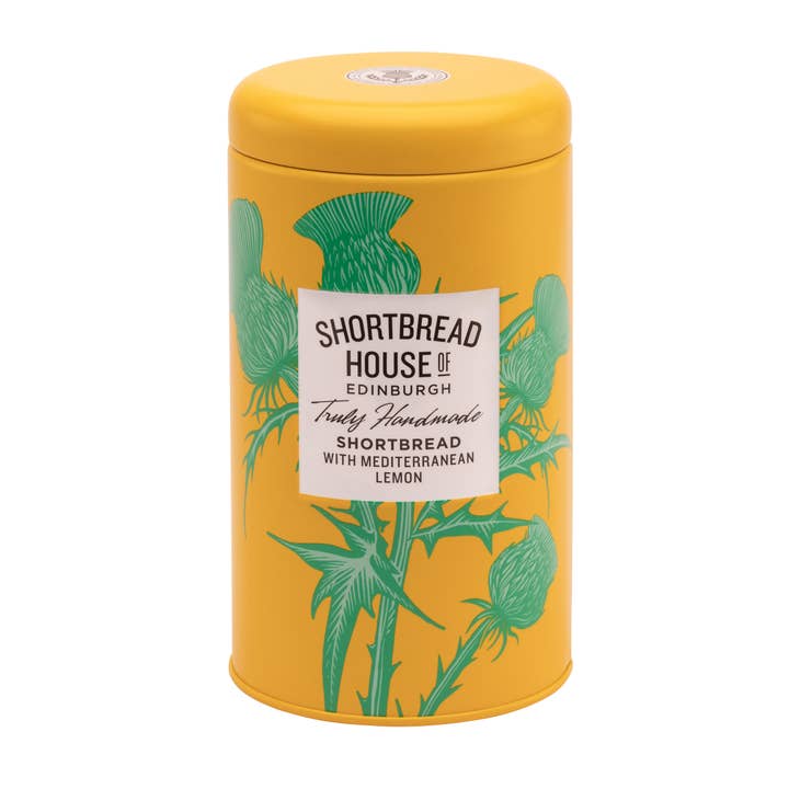 Shortbread House of Edinburgh - Wholesale Cookie - Shortbread House Mediterranean Lemon Biscuit Tin 140g MP12