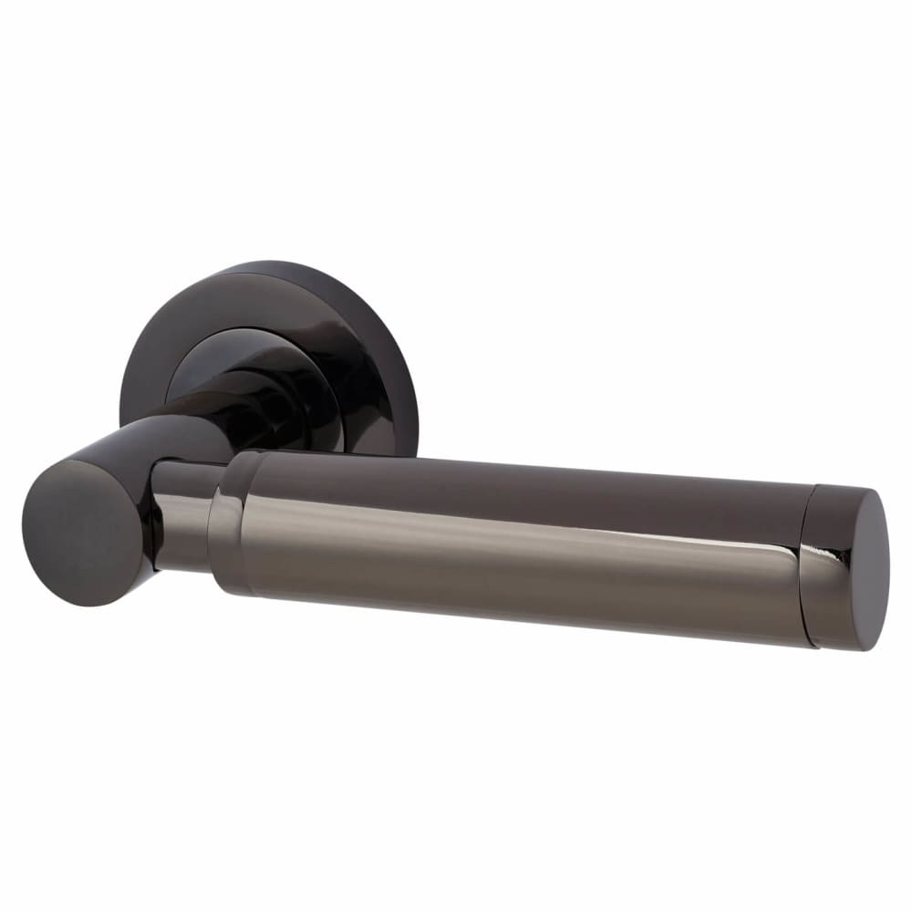 Diybasket – wholesale Knob/pull – Juliet Lever Door Handle on Rose - Black Nickel0