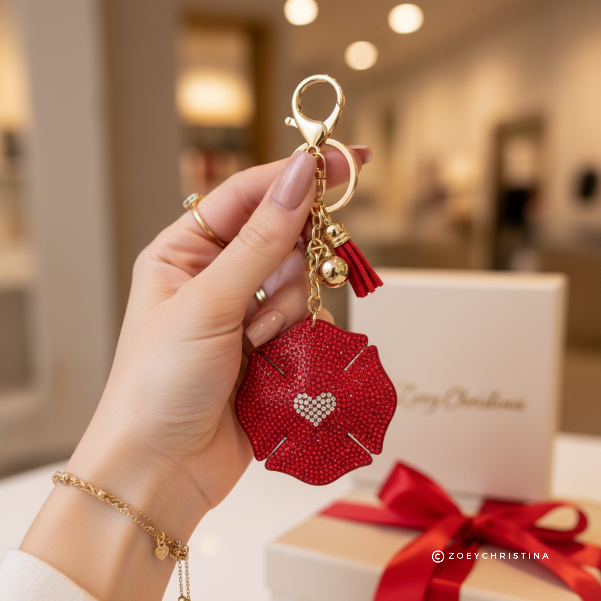 Zoey Christina – wholesale Nyckelringar - Dam – Strassmärke Väsksmycke – Brandman & Polis Nyckelring7