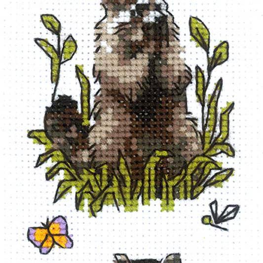 RIOLIS - Wholesale Embroidery/Cross Stitch Supplies - Cross Stitch Kit From Riolis 2223 Three Raccoons2