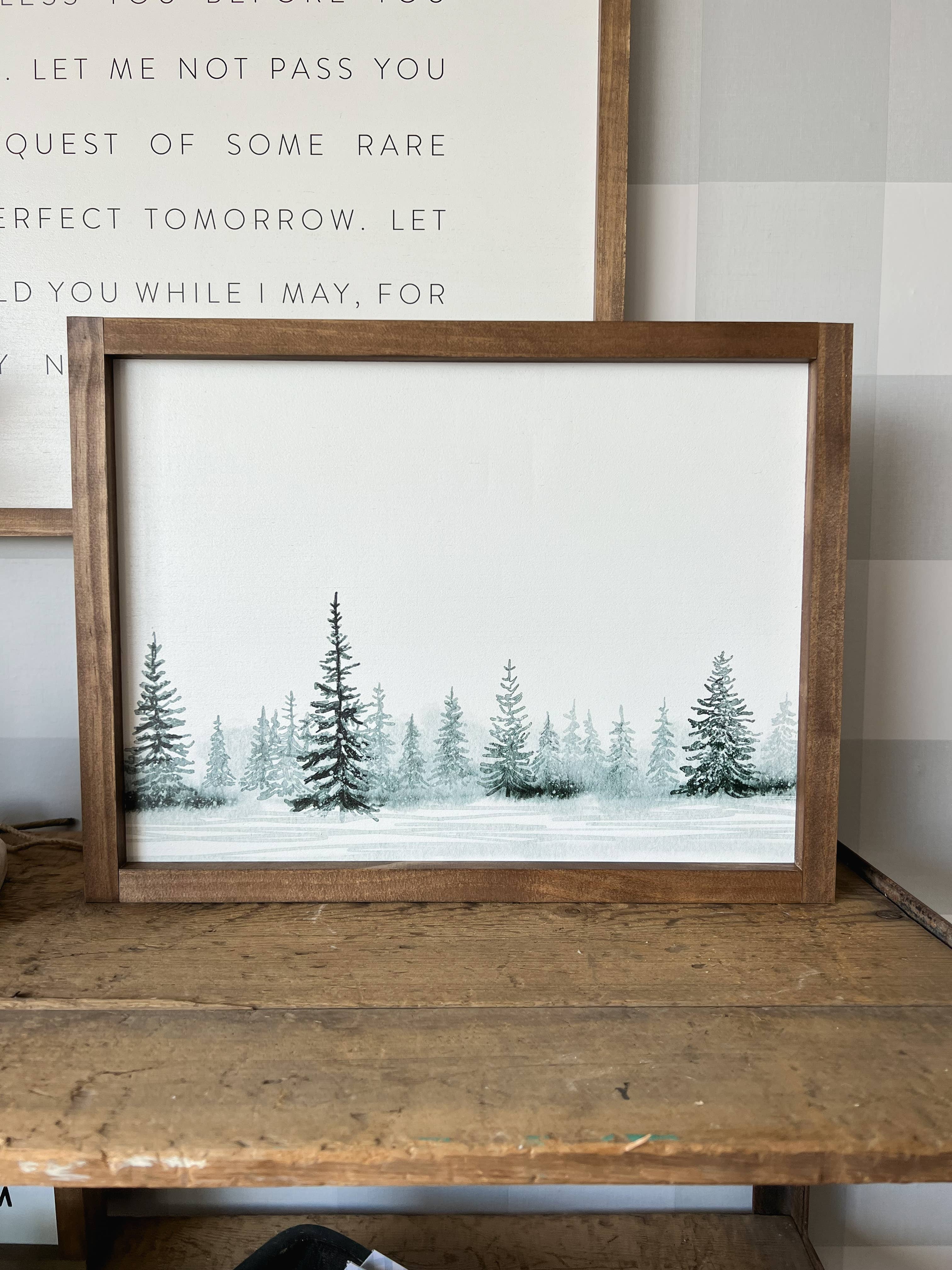 Lily and Sparrow - Wholesale Christmas Wall Art - Winter Tree Landscape | Christmas Decor3