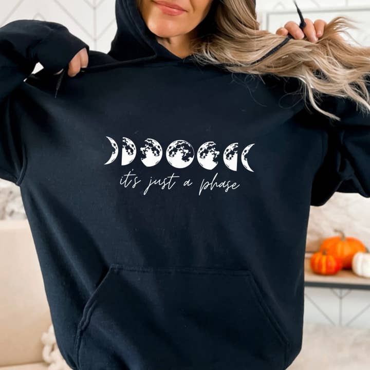 Moon Phase Hoodie for wholesale by Wild Melon