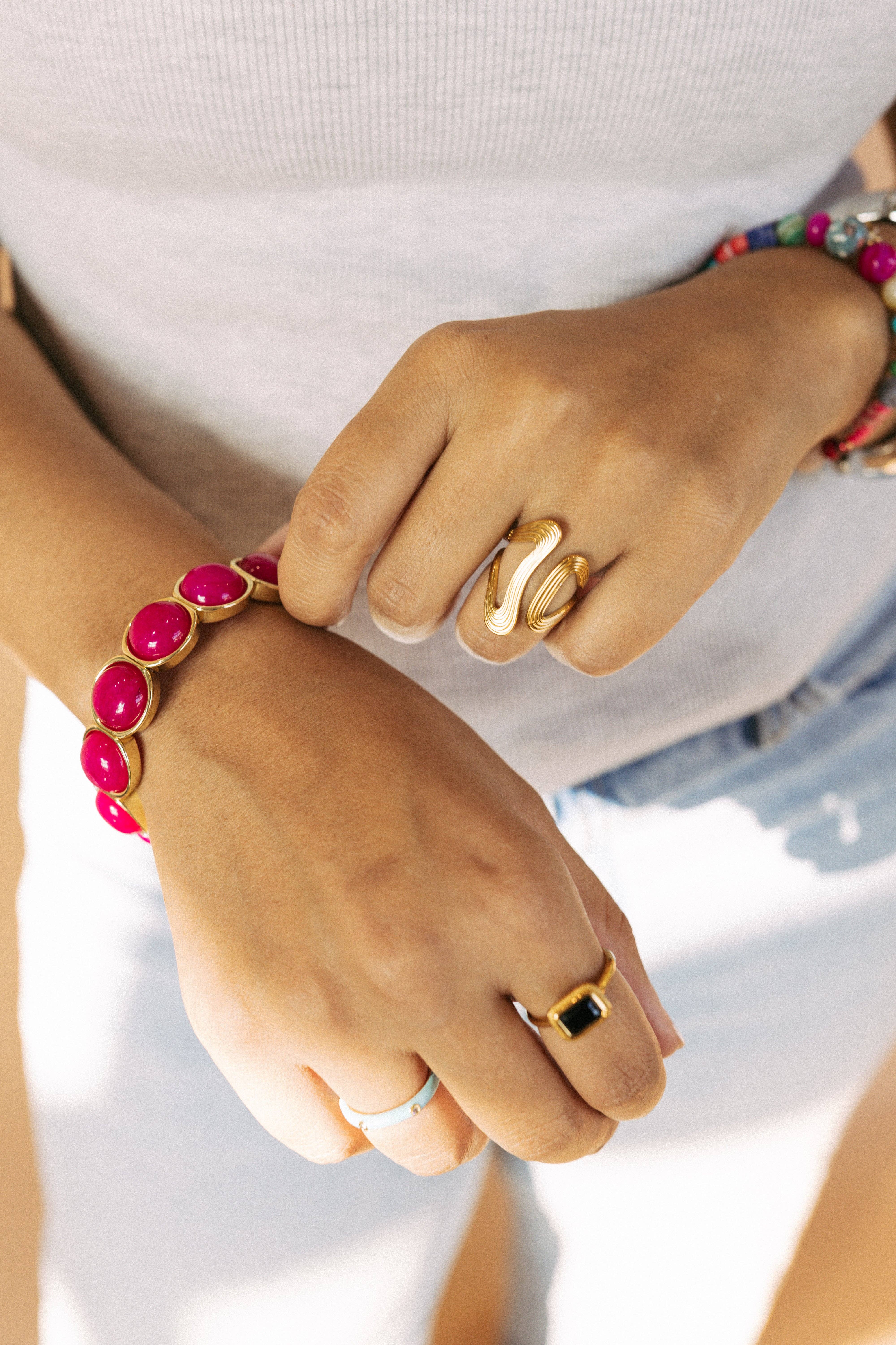 BELJOY - Wholesale Band/Stacked Ring - Rita Adjustable Ring1