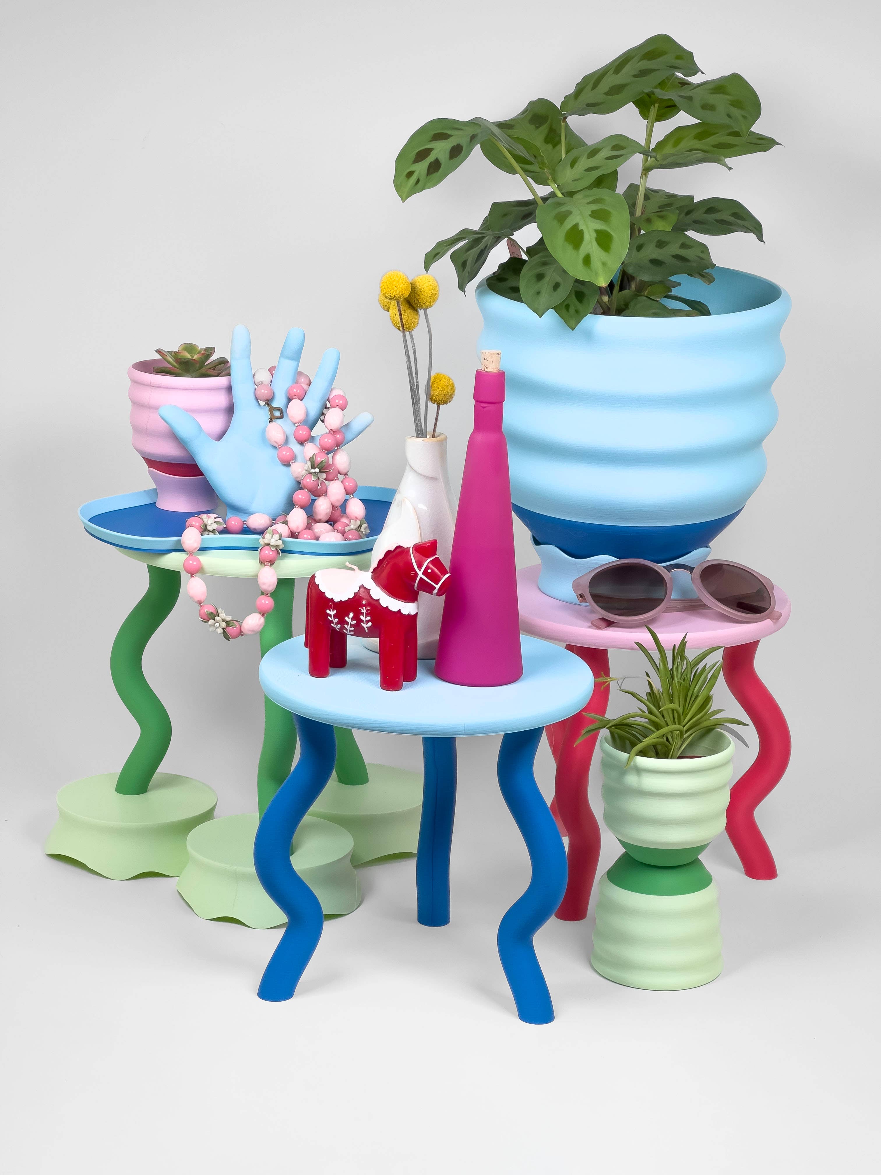 Object Lover - Wholesale Plant Pot Stand - Wavy Plant Stand (3 colorways)7