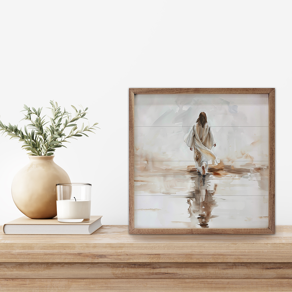 Kendrick Home - Wholesale Sign - Walking On Water By Petals Prints Design1